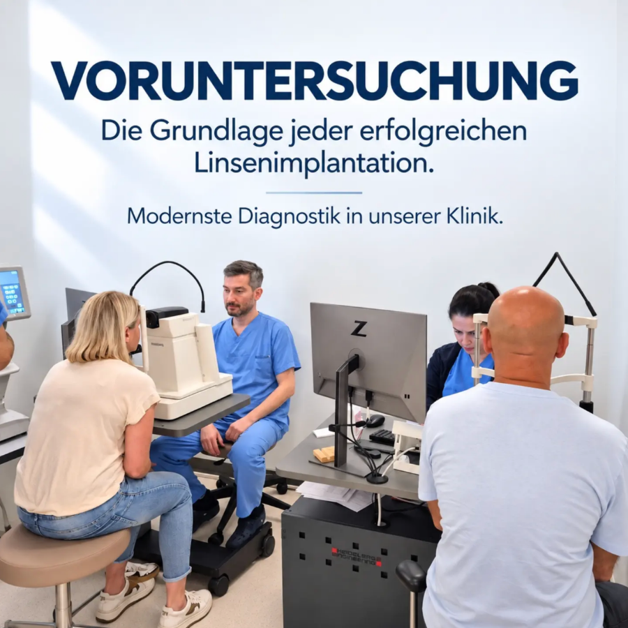 Augenärztliche Voruntersuchung und Spaltlampenuntersuchung in der Medicana Ataköy Klinik