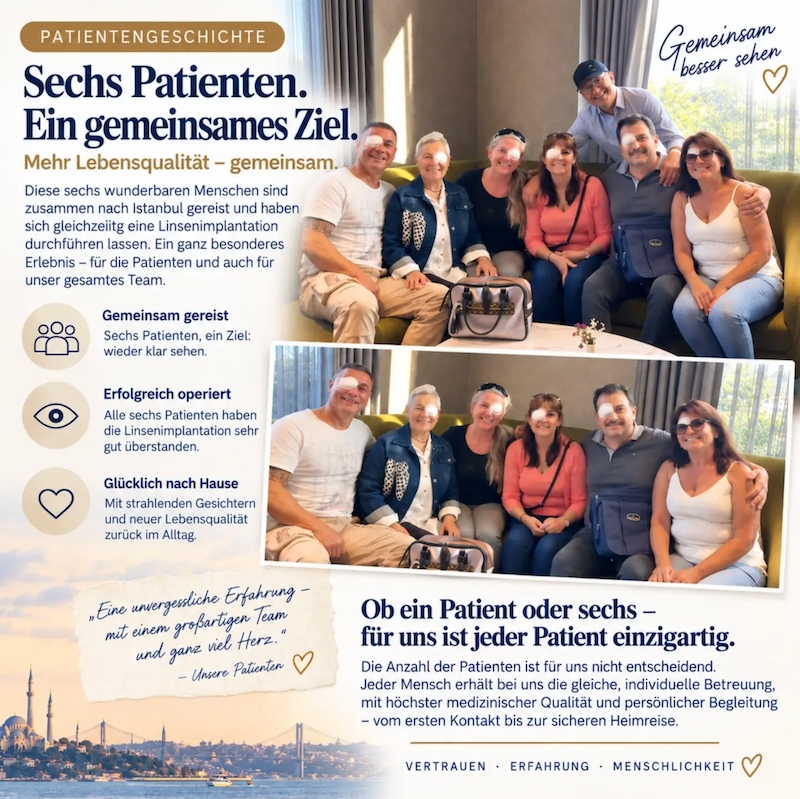 Sechs Patienten